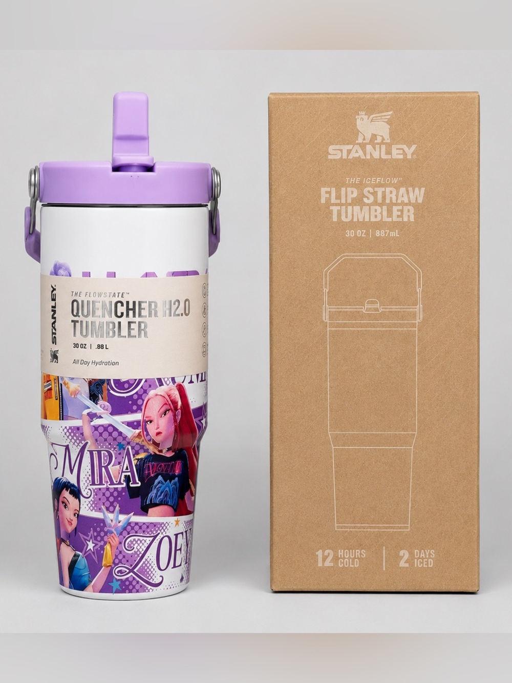 Stanley 30 oz KPOP Tumbler with Flip Straw & Handle – Purple